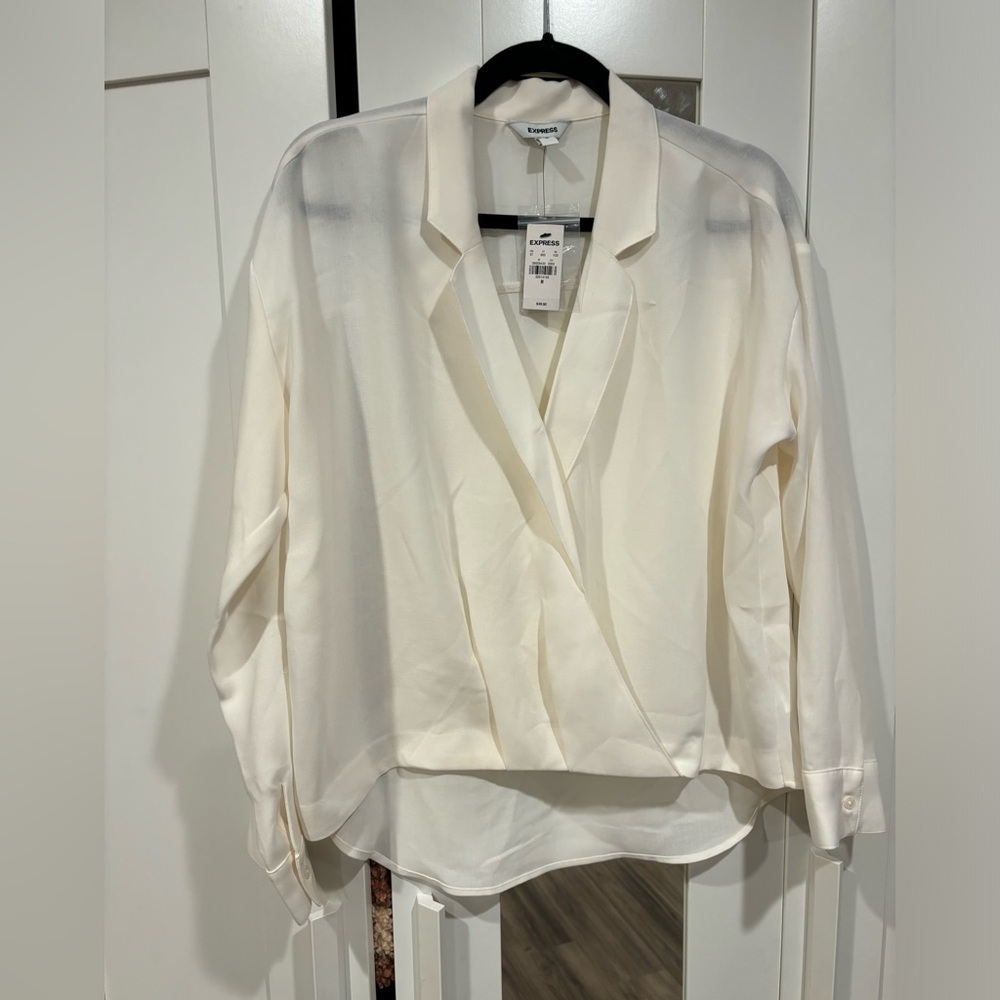 NWT - Express White Blouse